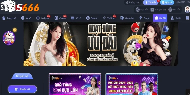 Nhà cái tổ chức khuyến mãi thường xuyên, thưởng hấp dẫn